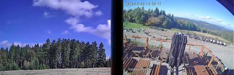 Archiv Foto Webcam Niedersfeld: Ausblick von der Hochheidehütte
