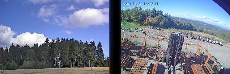 Archiv Foto Webcam Niedersfeld: Ausblick von der Hochheidehütte