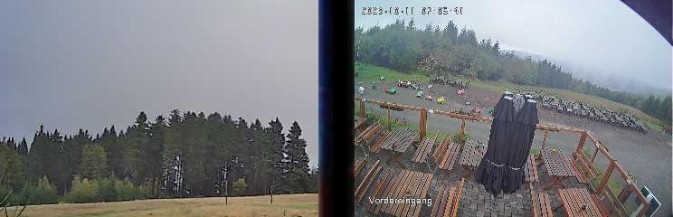 Archiv Foto Webcam Niedersfeld: Ausblick von der Hochheidehütte