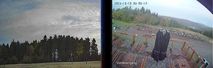Archiv Foto Webcam Niedersfeld: Ausblick von der Hochheidehütte