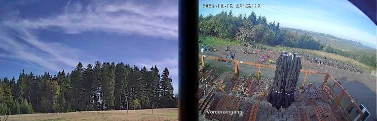 Archiv Foto Webcam Niedersfeld: Ausblick von der Hochheidehütte