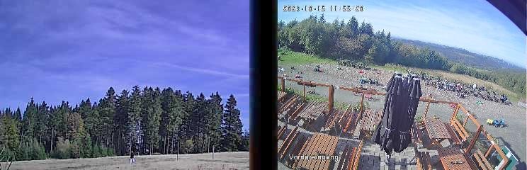 Archiv Foto Webcam Niedersfeld: Ausblick von der Hochheidehütte