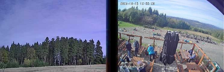 Archiv Foto Webcam Niedersfeld: Ausblick von der Hochheidehütte