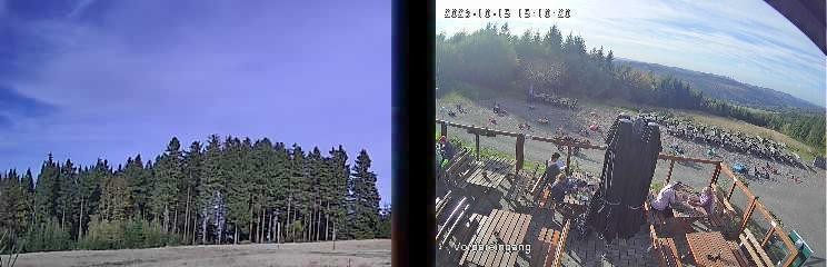 Archiv Foto Webcam Niedersfeld: Ausblick von der Hochheidehütte