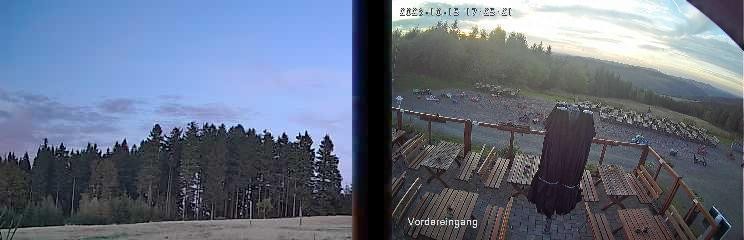 Archiv Foto Webcam Niedersfeld: Ausblick von der Hochheidehütte