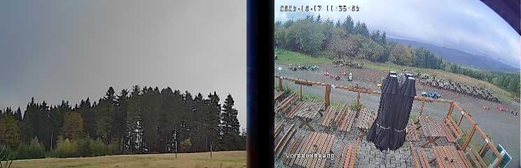 Archiv Foto Webcam Niedersfeld: Ausblick von der Hochheidehütte