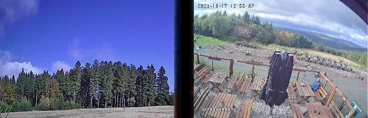 Archiv Foto Webcam Niedersfeld: Ausblick von der Hochheidehütte