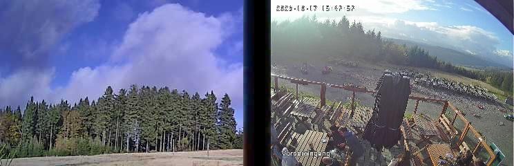 Archiv Foto Webcam Niedersfeld: Ausblick von der Hochheidehütte