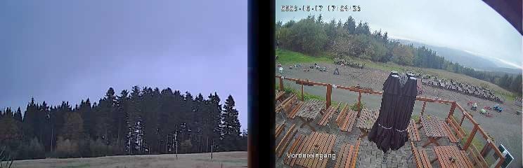 Archiv Foto Webcam Niedersfeld: Ausblick von der Hochheidehütte