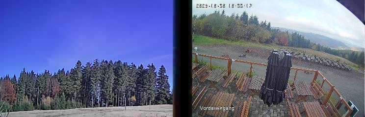 Archived image Webcam Niedersfeld - Mountain Hut Hochheide