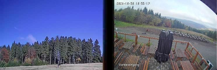 Archived image Webcam Niedersfeld - Mountain Hut Hochheide