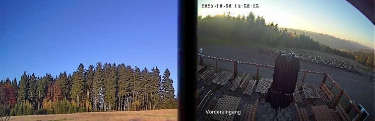 Archived image Webcam Niedersfeld - Mountain Hut Hochheide