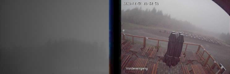 Archiv Foto Webcam Niedersfeld: Ausblick von der Hochheidehütte