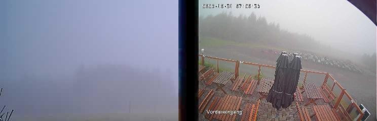 Archiv Foto Webcam Niedersfeld: Ausblick von der Hochheidehütte