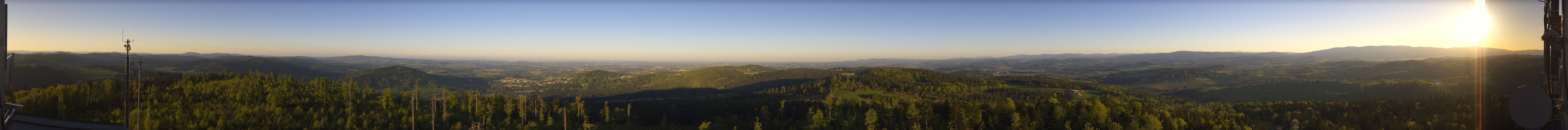 Archiv Foto Webcam Aussichtsturm Oberfrauenwald Waldkirchen