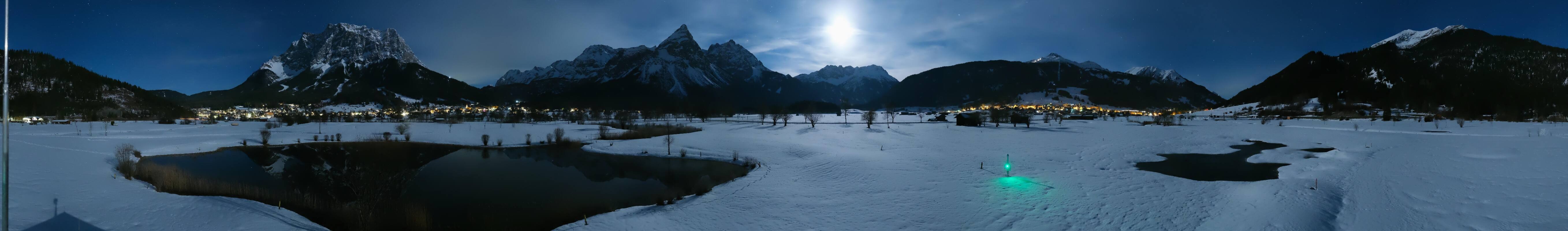 Archived image Webcam Ehrwald-Lermoos: Golf Club Zugspitze