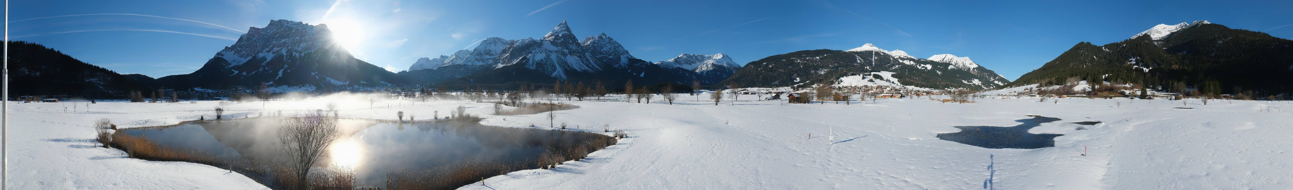 Archived image Webcam Ehrwald-Lermoos: Golf Club Zugspitze