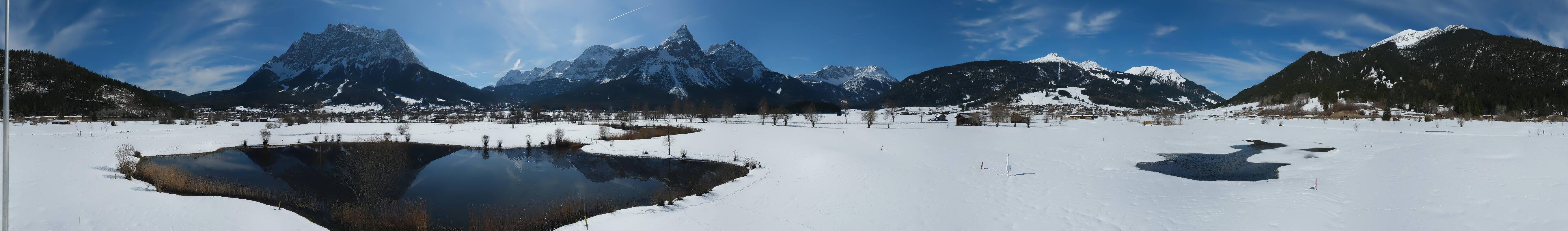 Archived image Webcam Ehrwald-Lermoos: Golf Club Zugspitze