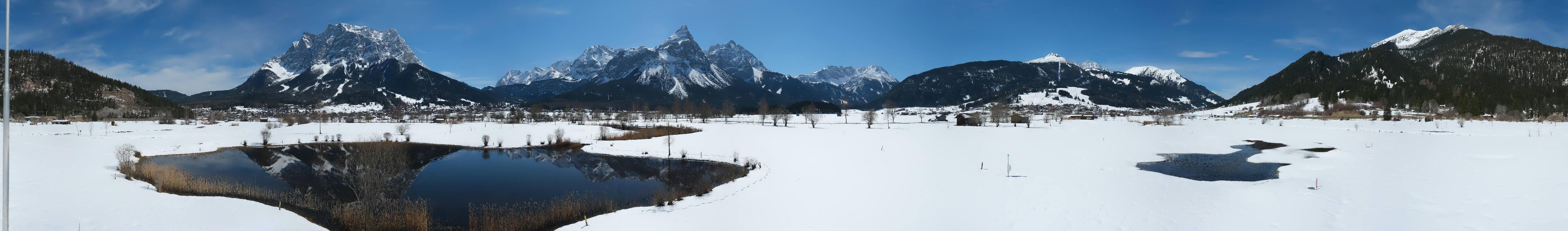 Archived image Webcam Ehrwald-Lermoos: Golf Club Zugspitze