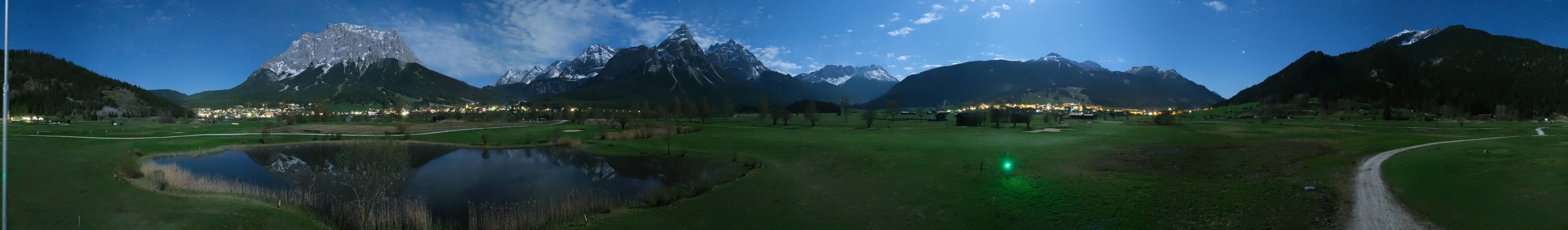 Archived image Webcam Ehrwald-Lermoos: Golf Club Zugspitze