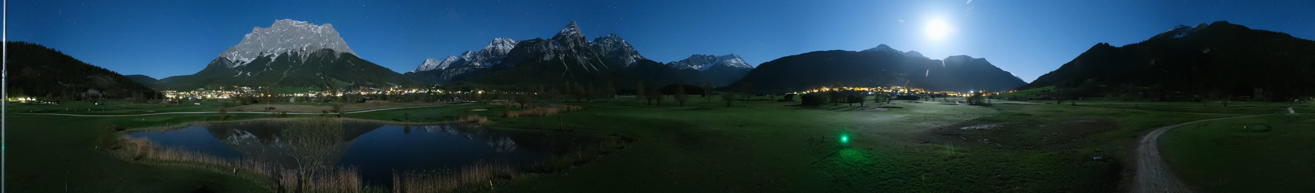Archived image Webcam Ehrwald-Lermoos: Golf Club Zugspitze