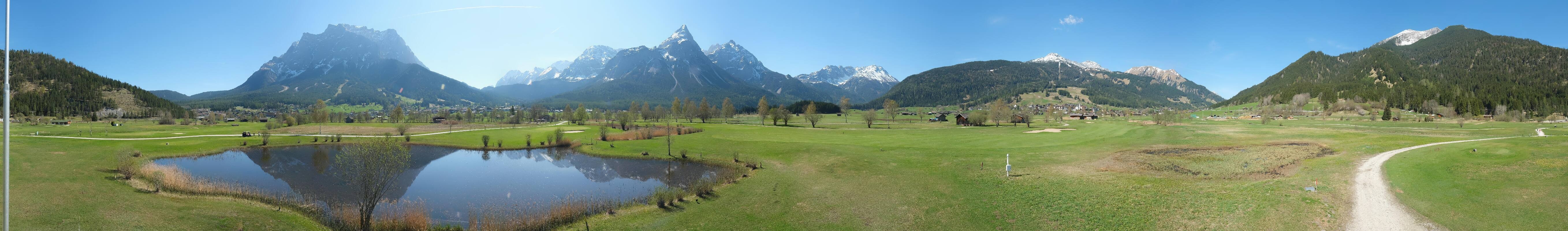 Archived image Webcam Ehrwald-Lermoos: Golf Club Zugspitze