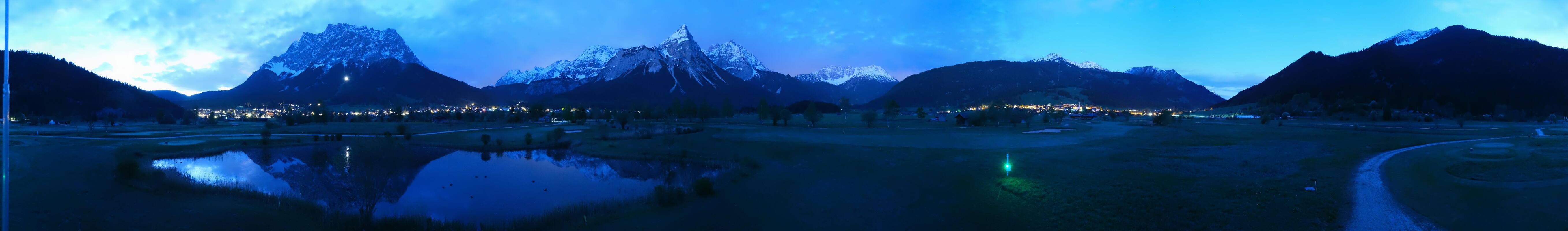 Archived image Webcam Ehrwald-Lermoos: Golf Club Zugspitze