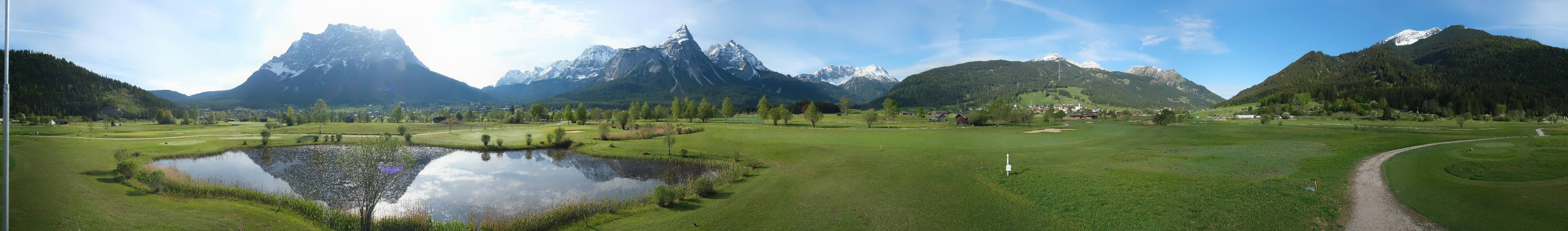 Archived image Webcam Ehrwald-Lermoos: Golf Club Zugspitze