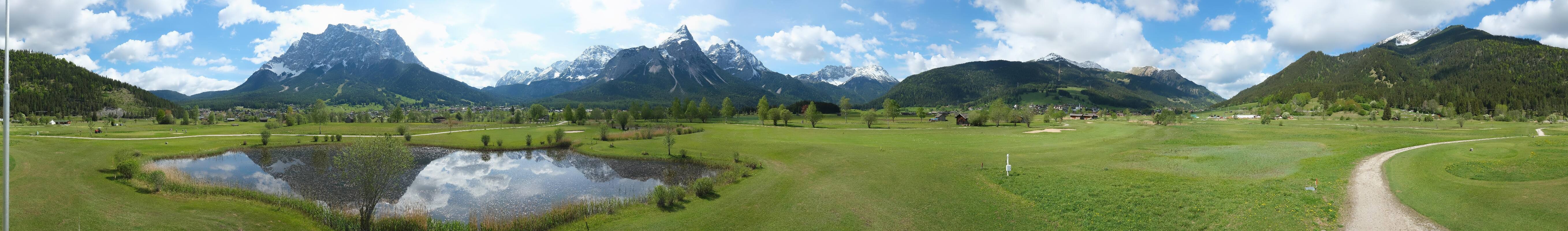 Archived image Webcam Ehrwald-Lermoos: Golf Club Zugspitze