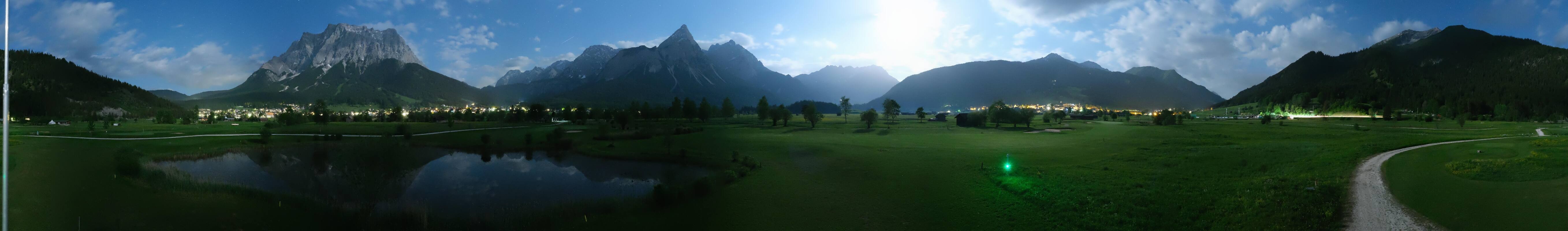 Archived image Webcam Ehrwald-Lermoos: Golf Club Zugspitze