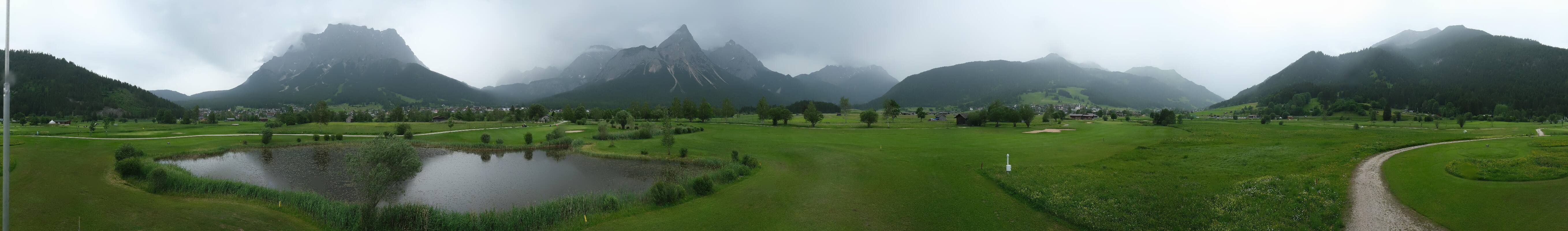 Archived image Webcam Ehrwald-Lermoos: Golf Club Zugspitze