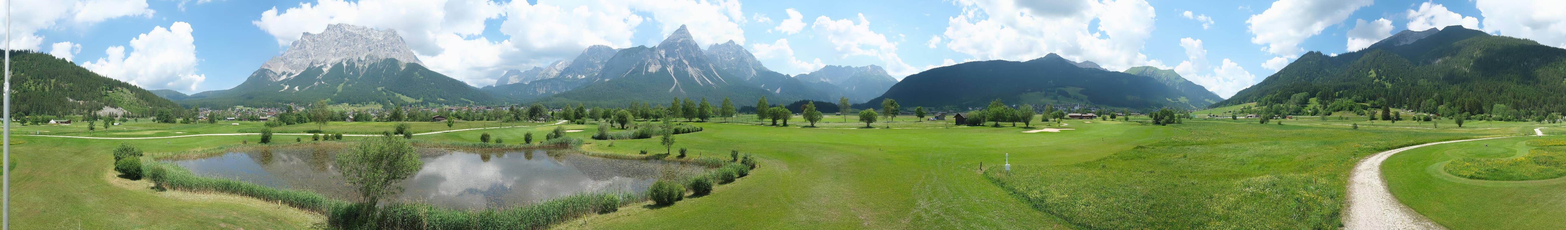 Archived image Webcam Ehrwald-Lermoos: Golf Club Zugspitze