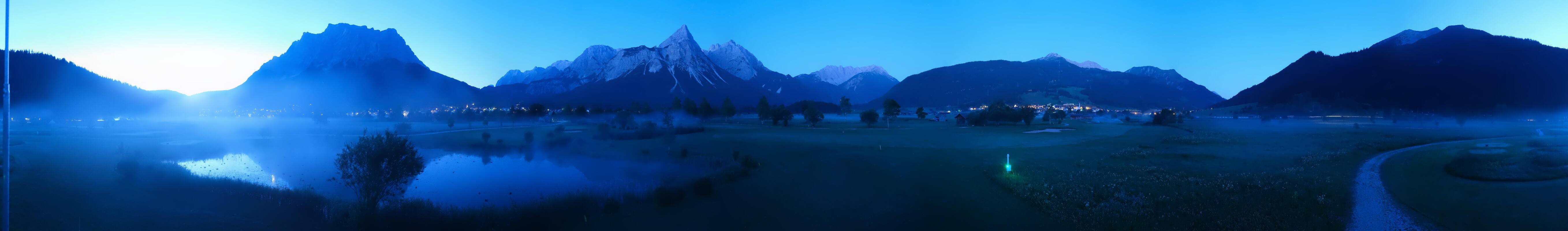 Archived image Webcam Ehrwald-Lermoos: Golf Club Zugspitze