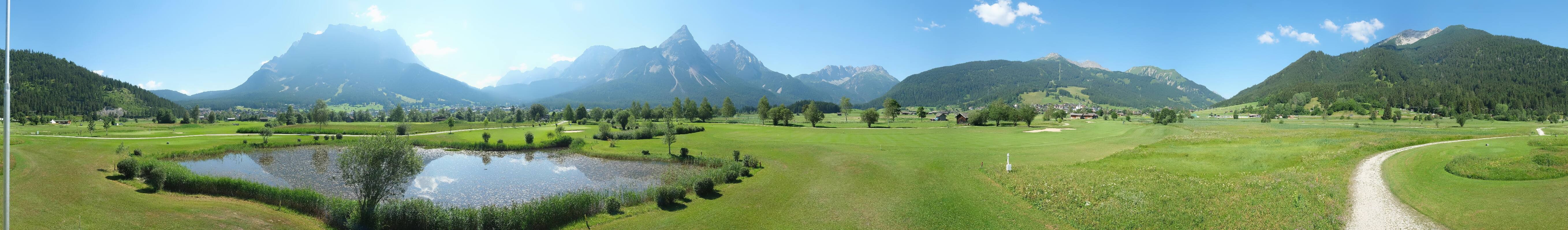 Archived image Webcam Ehrwald-Lermoos: Golf Club Zugspitze