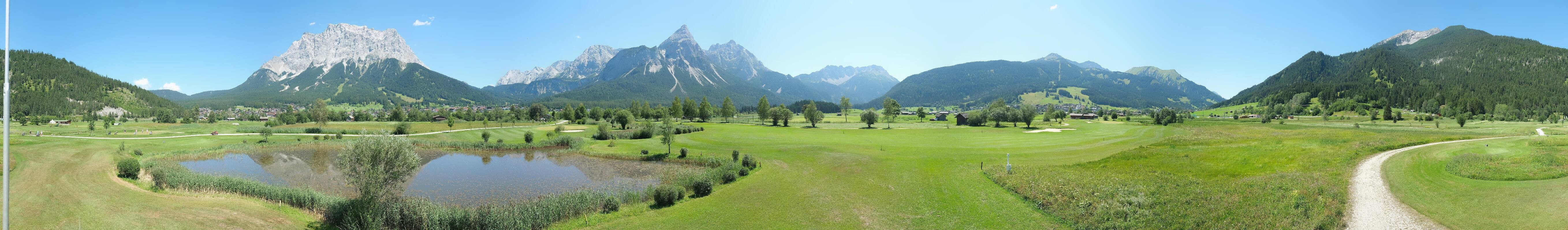 Archived image Webcam Ehrwald-Lermoos: Golf Club Zugspitze