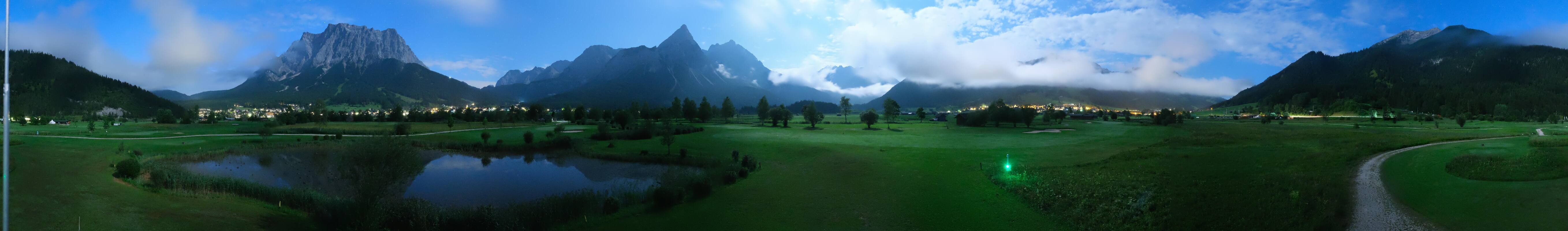 Archived image Webcam Ehrwald-Lermoos: Golf Club Zugspitze