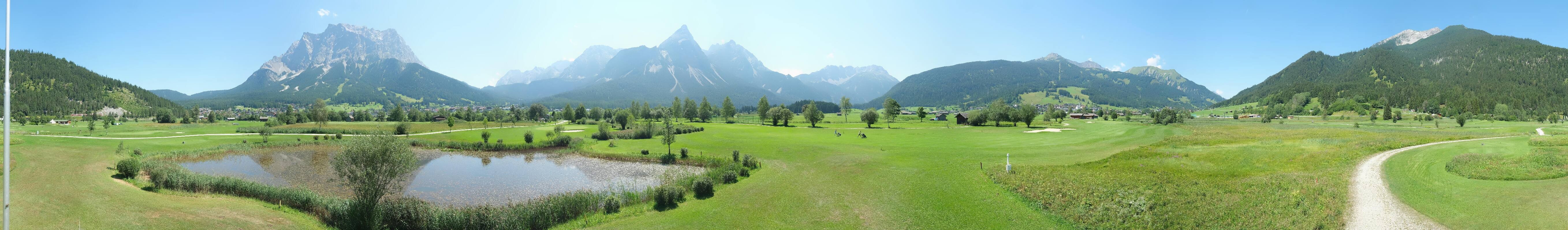 Archived image Webcam Ehrwald-Lermoos: Golf Club Zugspitze