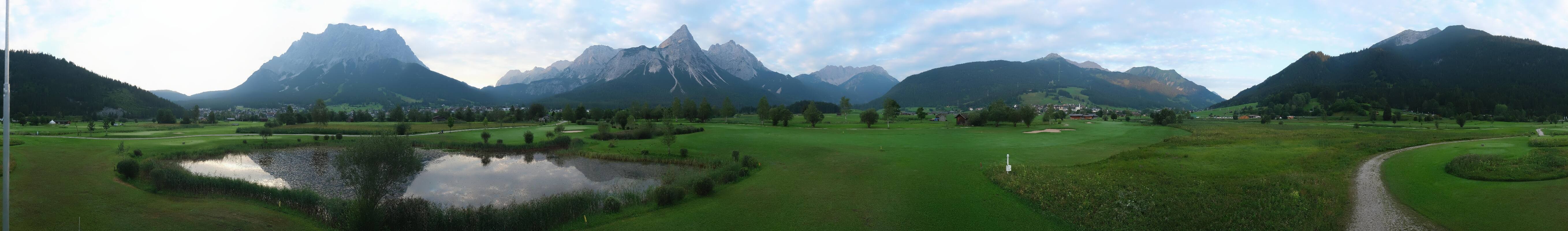 Archived image Webcam Ehrwald-Lermoos: Golf Club Zugspitze
