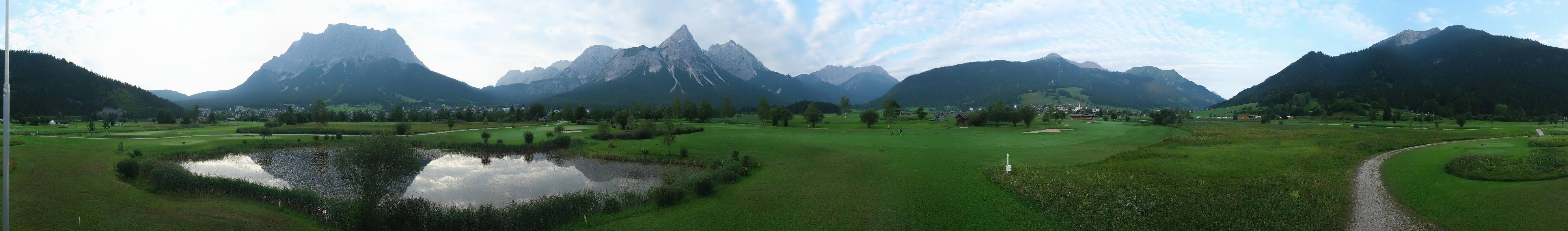 Archived image Webcam Ehrwald-Lermoos: Golf Club Zugspitze