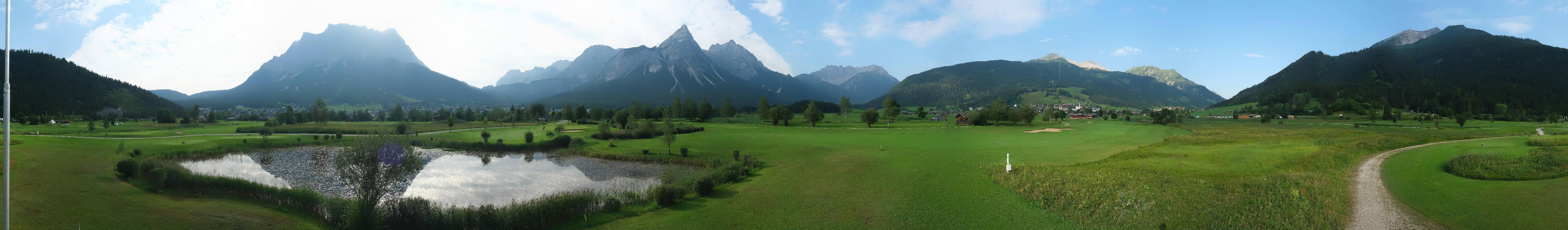 Archived image Webcam Ehrwald-Lermoos: Golf Club Zugspitze