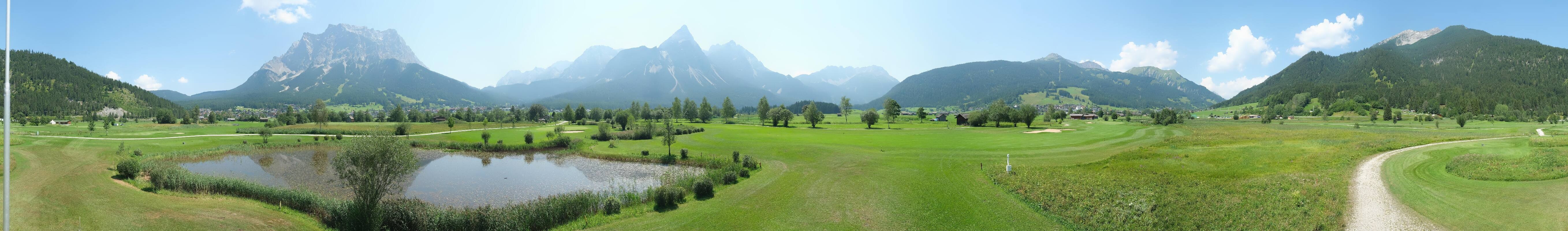 Archived image Webcam Ehrwald-Lermoos: Golf Club Zugspitze