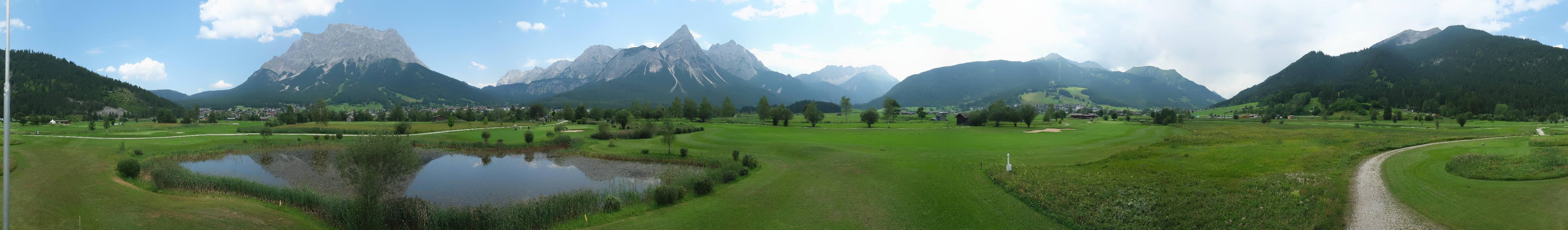 Archived image Webcam Ehrwald-Lermoos: Golf Club Zugspitze