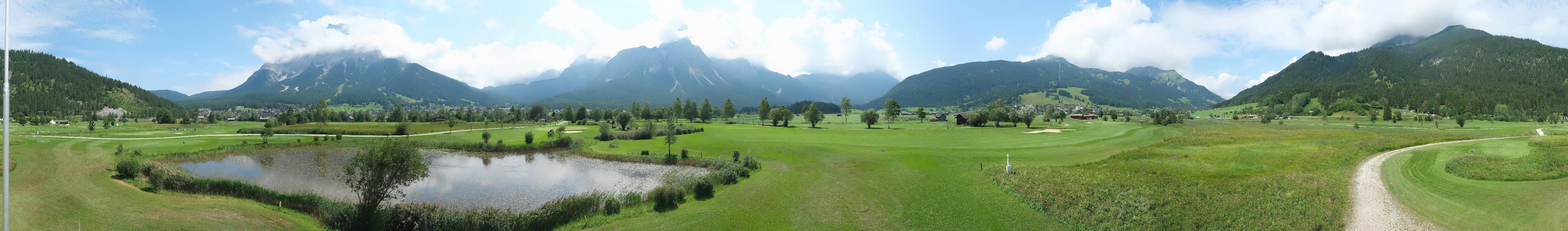 Archived image Webcam Ehrwald-Lermoos: Golf Club Zugspitze