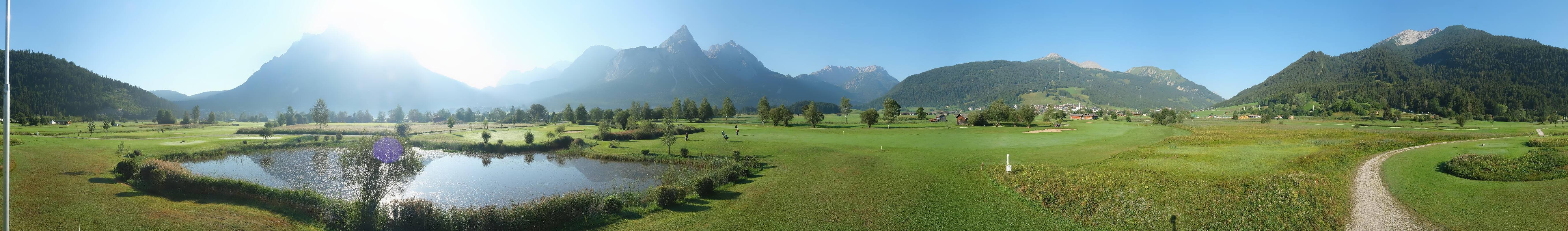Archived image Webcam Ehrwald-Lermoos: Golf Club Zugspitze