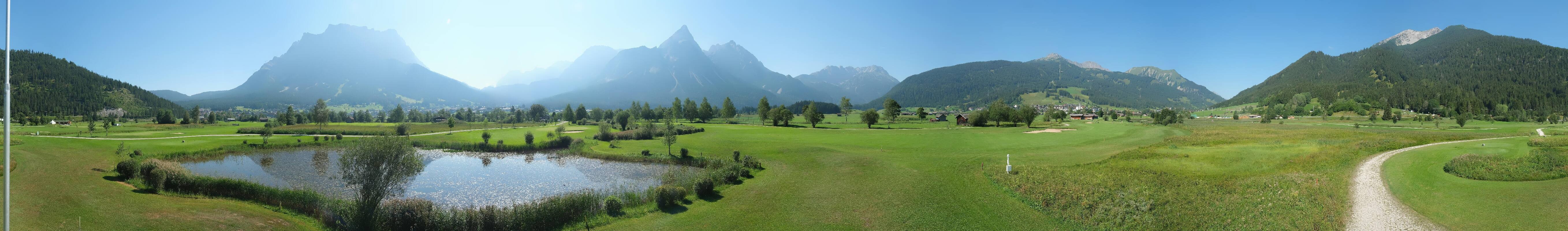 Archived image Webcam Ehrwald-Lermoos: Golf Club Zugspitze