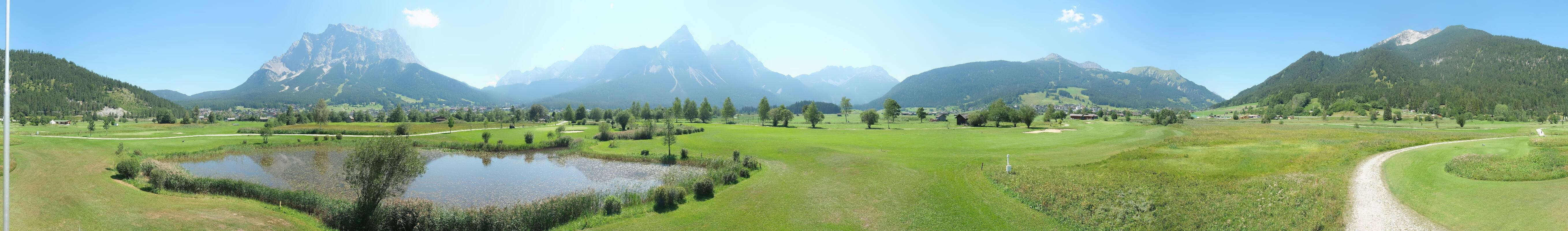Archived image Webcam Ehrwald-Lermoos: Golf Club Zugspitze