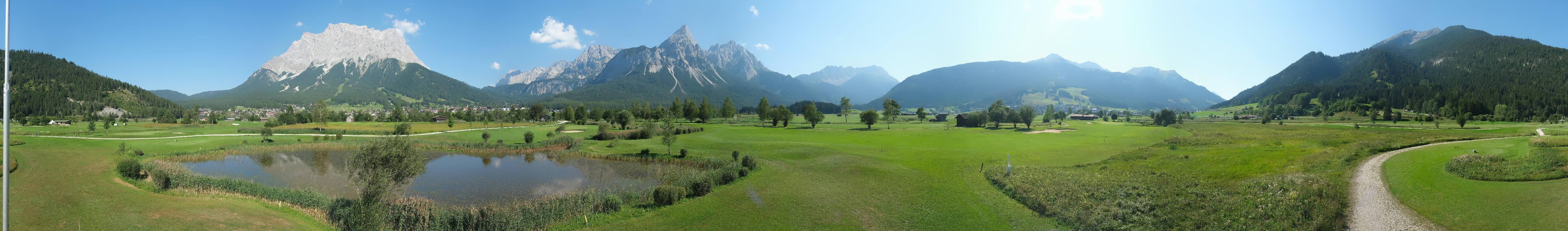 Archived image Webcam Ehrwald-Lermoos: Golf Club Zugspitze