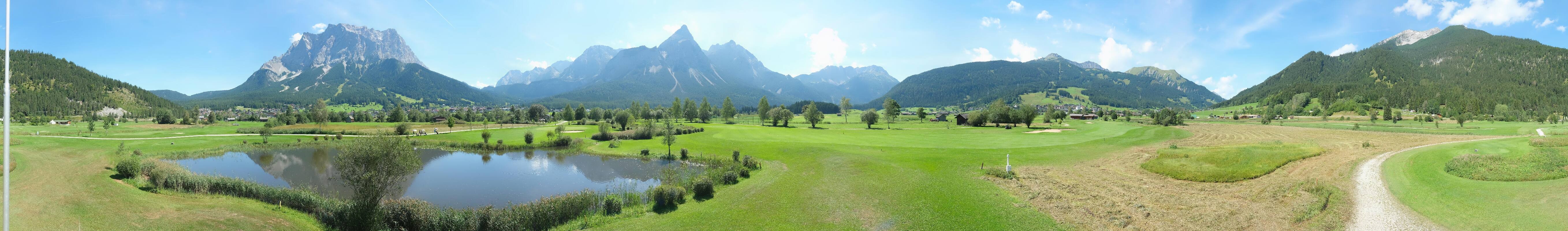 Archived image Webcam Ehrwald-Lermoos: Golf Club Zugspitze