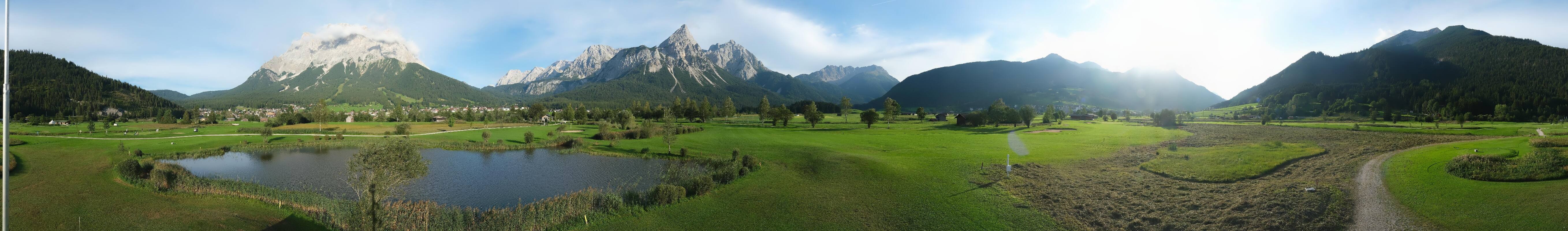 Archived image Webcam Ehrwald-Lermoos: Golf Club Zugspitze