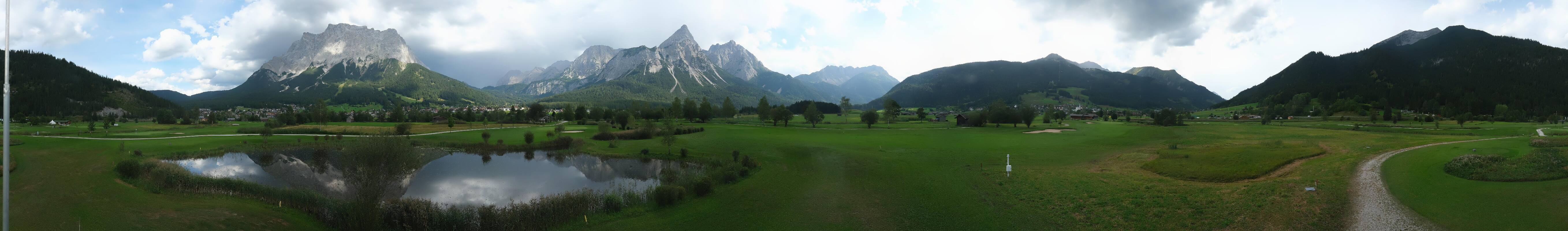Archived image Webcam Ehrwald-Lermoos: Golf Club Zugspitze
